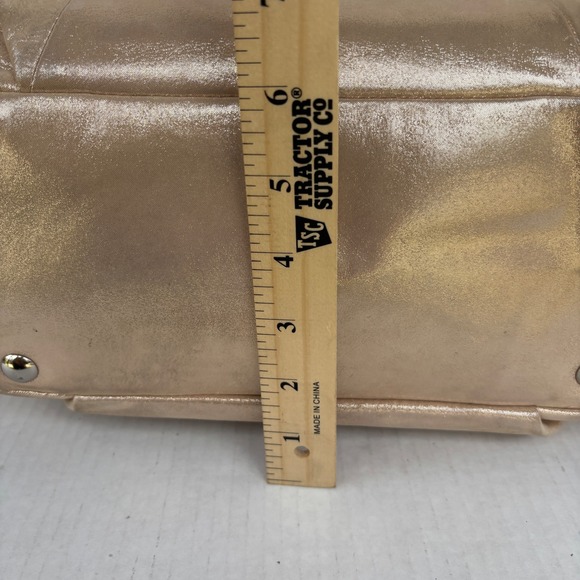 Coach Chelsea Metallic Gold Leather Tote Bag F17216 - Picture 8 of 13